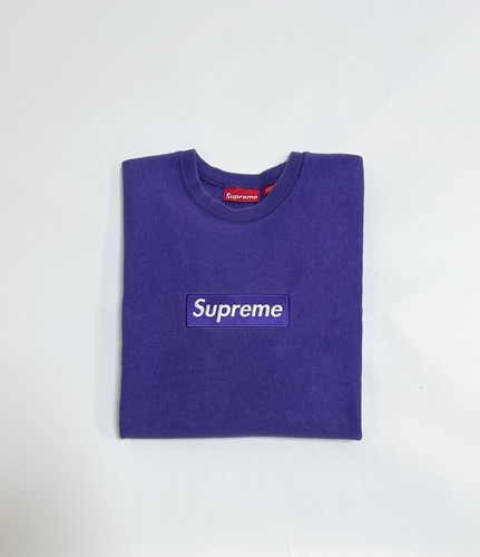 Supreme box logo crewneck purple M | eBay