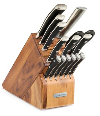Wusthof Classic Ikon 15-Piece Block Set (Acacia)