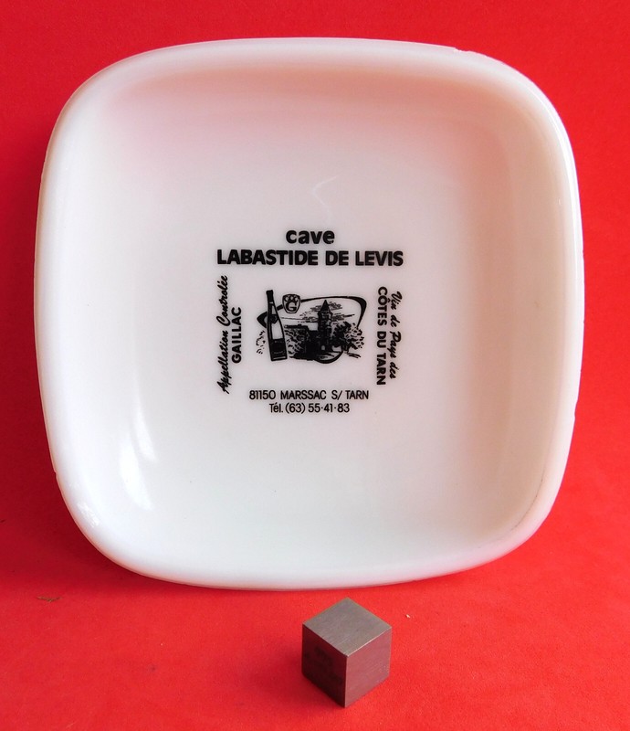 Cendrier Publicitaire Cave Labastide De Levis - Marssac S/Tarn - Gaillac