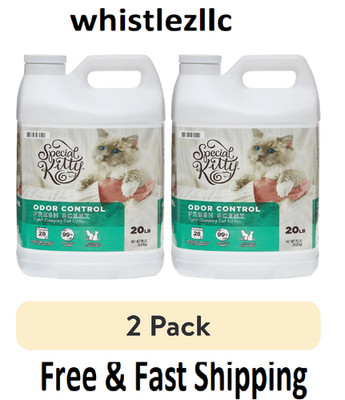 Special Kitty Scoopable Tight Clumping Cat Litter, Fresh Scent, 20 lb (2 pack)