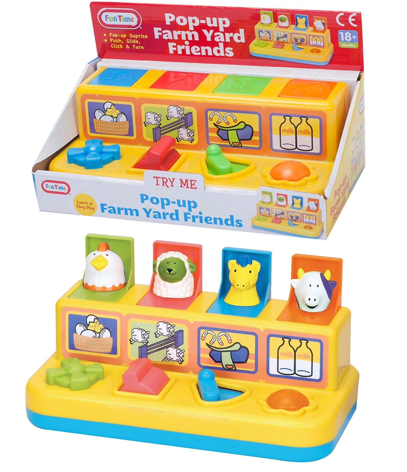 pop up farm animals toy
