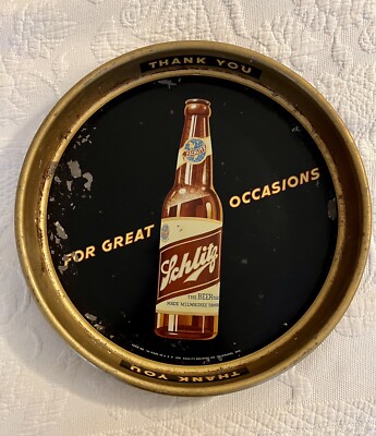 Schlitz Beer Serving Tray/Vintage