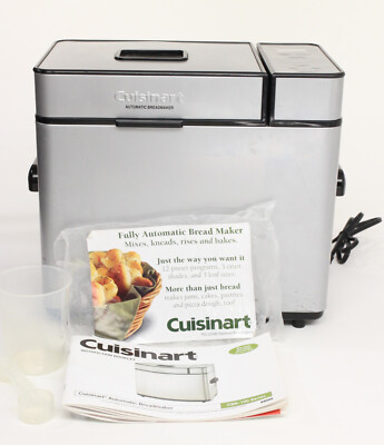 Cuisinart Automatic Bread Maker CBK-100 Compact Stainless Steel 2lb Programmable
