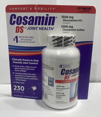 COSAMIN DS 230 Count Capsules For Joint Health Comfort Mobility Glucosamine HCI