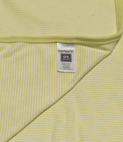 Navy Yellow White Swaddle 100% Cotton Knit Jersey