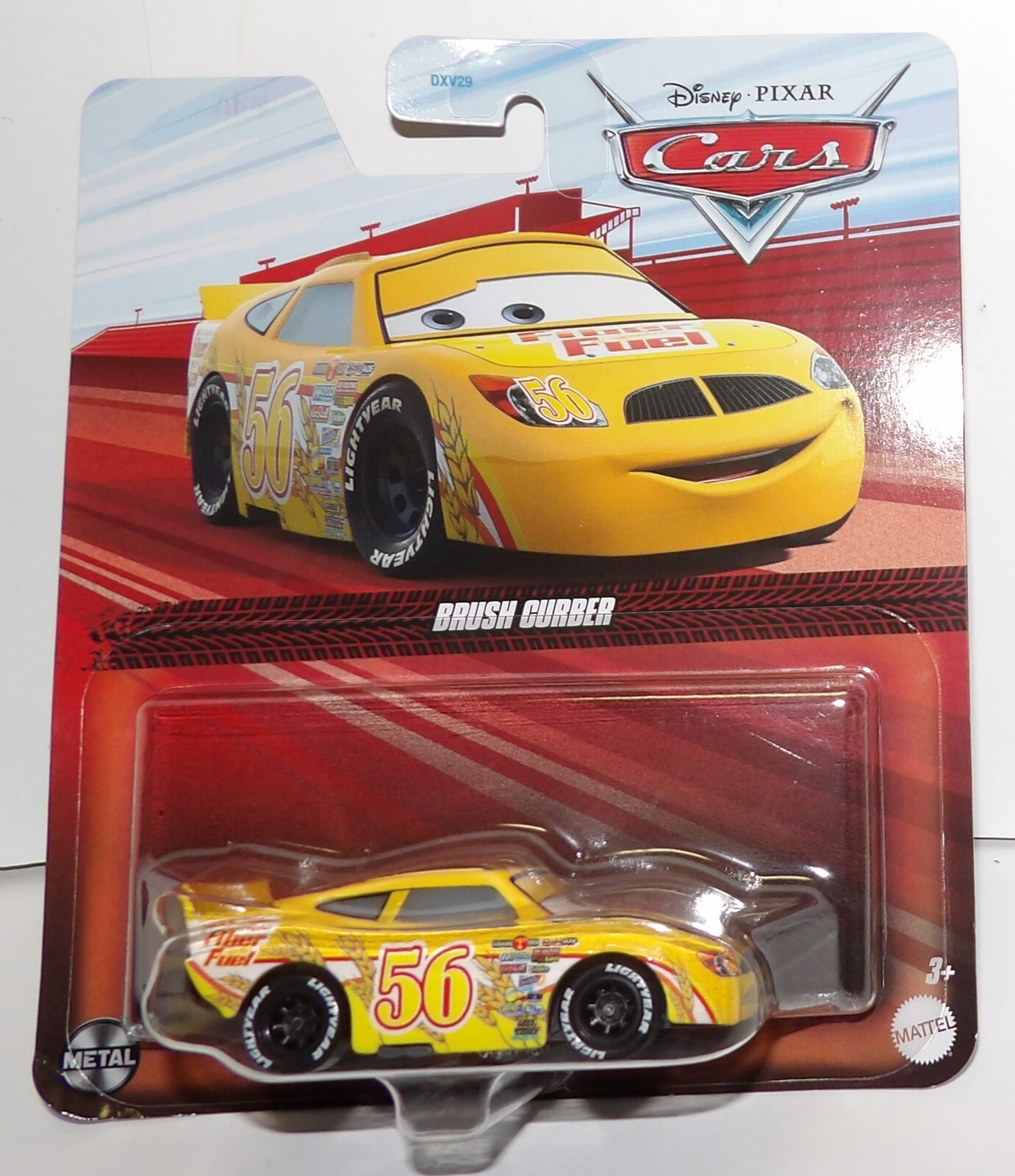 Disney Pixar Cars BRUSH CURBER Fiber Fuel #56 Piston Cup