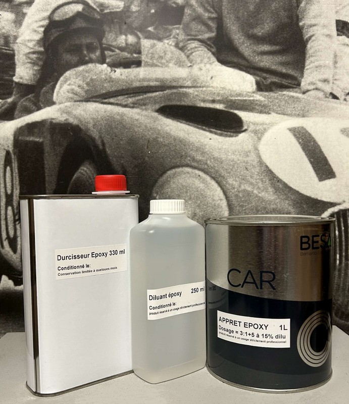 Peinture Carrosserie: 1,6 Kg ApprÃªT Epoxy Anticorrosion Garnissant + Durcisseur