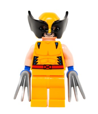 Lego Marvel Super Heroes Wolverine Minifigure Minifig 76202 X-Men Version Logan