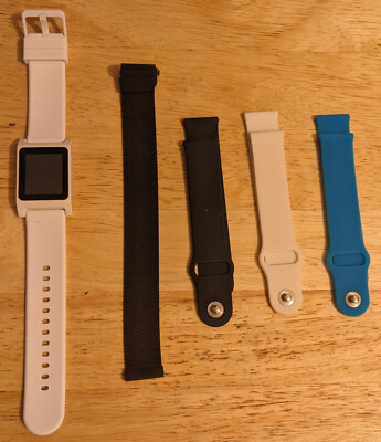 Pebble 2 + Heart Rate White Polycarbonate White Case Classic Buckle -...