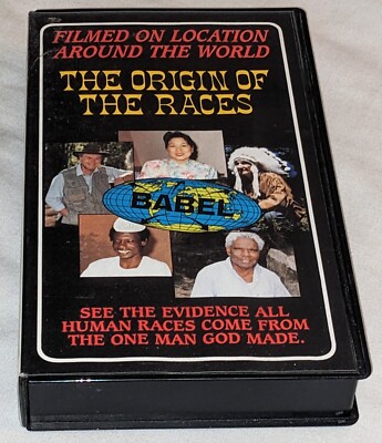 Creation Research ORIGIN OF THE RACES creationism vs. evolution VHS 1993