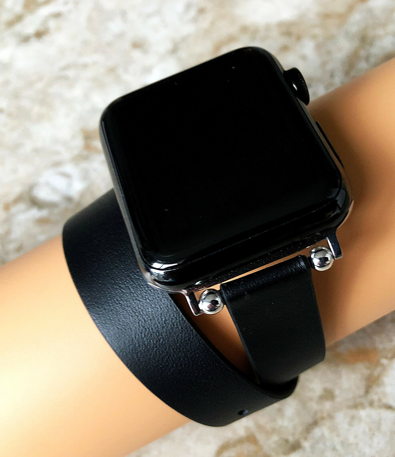 2066 Apple Watch エルメス　ボックスカーフ　ブラック　レザー 楽天市場】エルメス アップルウォッチ シリーズ7 45mm MKMW3J/A