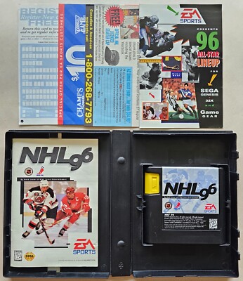 National Hockey League NHL 96 (Sega Genesis, EA Sports, 1995) Complete, CIB