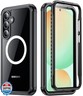 Temdan for Samsung Galaxy S24 FE Case, [Built-in Glass Screen Protector][Compatible with Magsafe][Full Body Shockproof][Work with Fingerprint ID] Heavy Duty Protection Phone Case for S24 FE 6.7