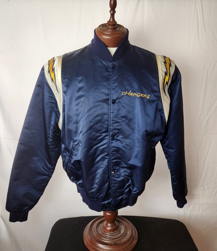【USA製】80s NFL SANDIEGO CHARGERS スタジャン Vtg Rare NFL 80s San Diego Chargers Starter Satin Bomber