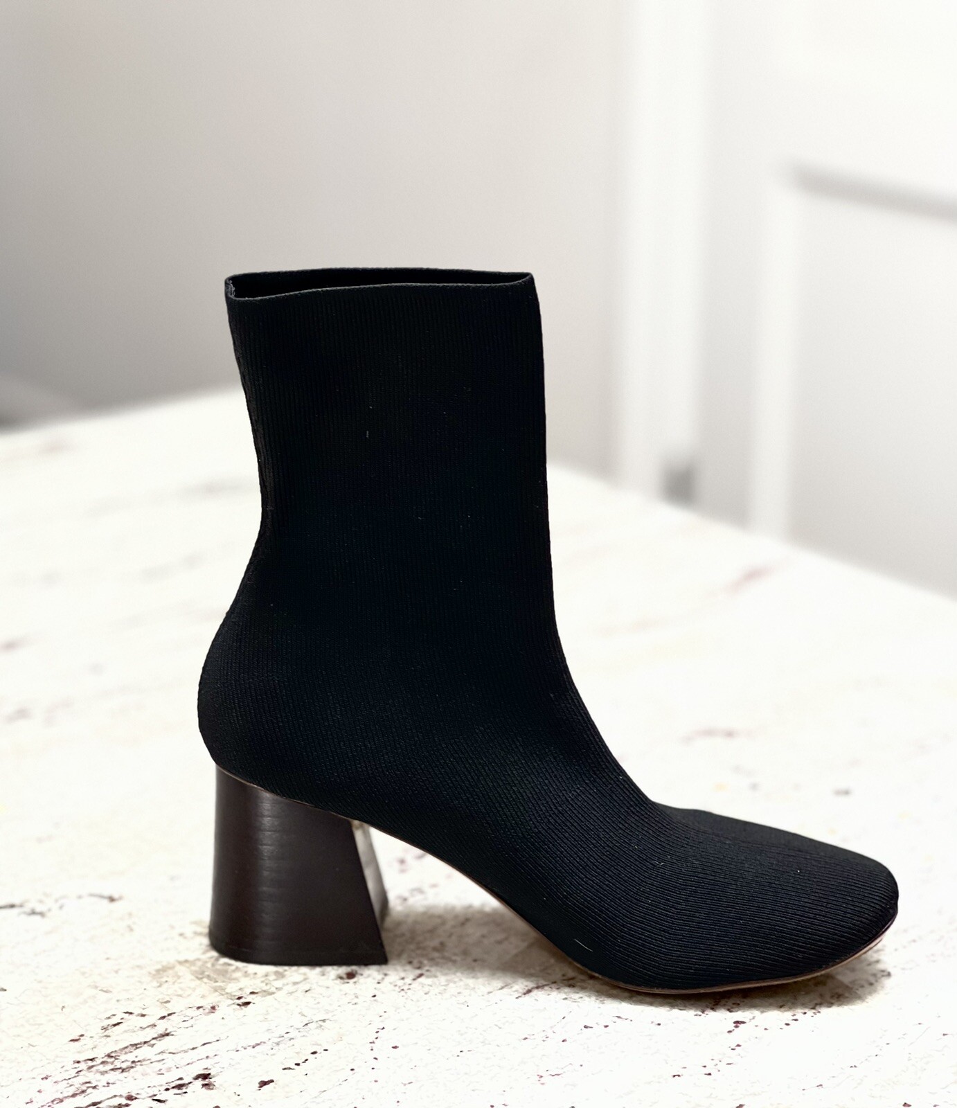 CÉLINE Black Soft Ballerina Sock Boots (Women Size EU 39, US 9)