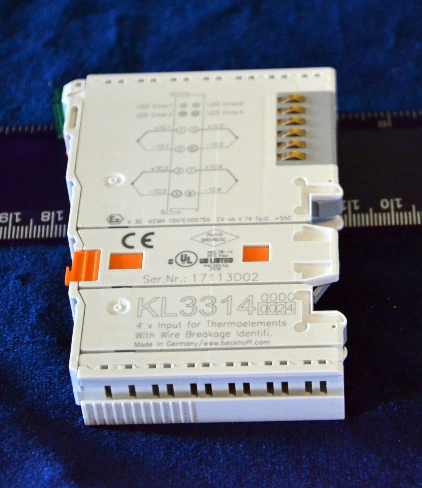 NEW Beckhoff KL3314 0024 4x Input for Thermoelements w/ Wire Breakage Ident. !!!