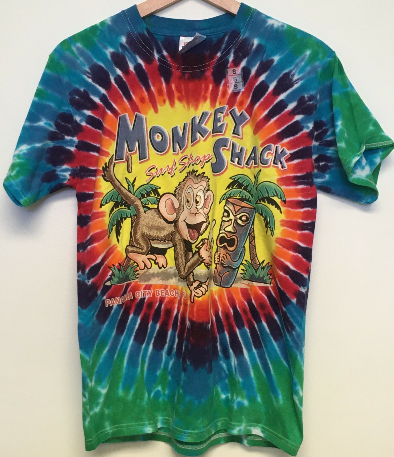 Monkey Shack Surf Shop Panama City Beach T-Shirt Adult Small