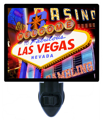 Decorative Photo Night Light, Las Vegas Lights, Gambling, Sin CIty, Neon