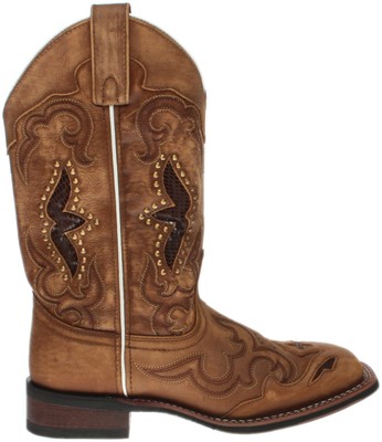 

Laredo Spellbound Roper Square Toe Cowboy Womens Brown Casual Boots 5661, Коричневый, Laredo Spellbound Roper Square Toe Cowboy