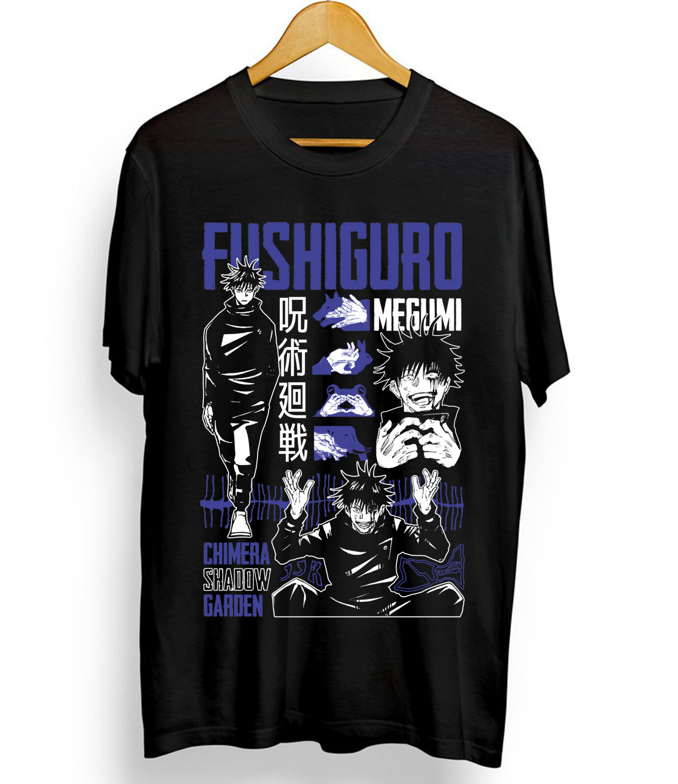 【Megumi】6(ROKU)EMBROIDERY SHIRT Megumi】6(ROKU)EMBROIDERY SHIRT Jujutsu Kaisen Megumi