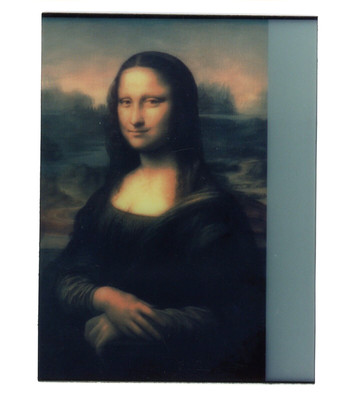 The Mona Lisa by Leonardo da Vinci Art Demo Print 3.5'' x 4.5'' Lenticular 3D 3-D