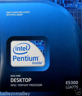 Intel BX80571E5300 SLGTL E5300 2M, 2.60GHz, 800MHz Retail Box (English version)