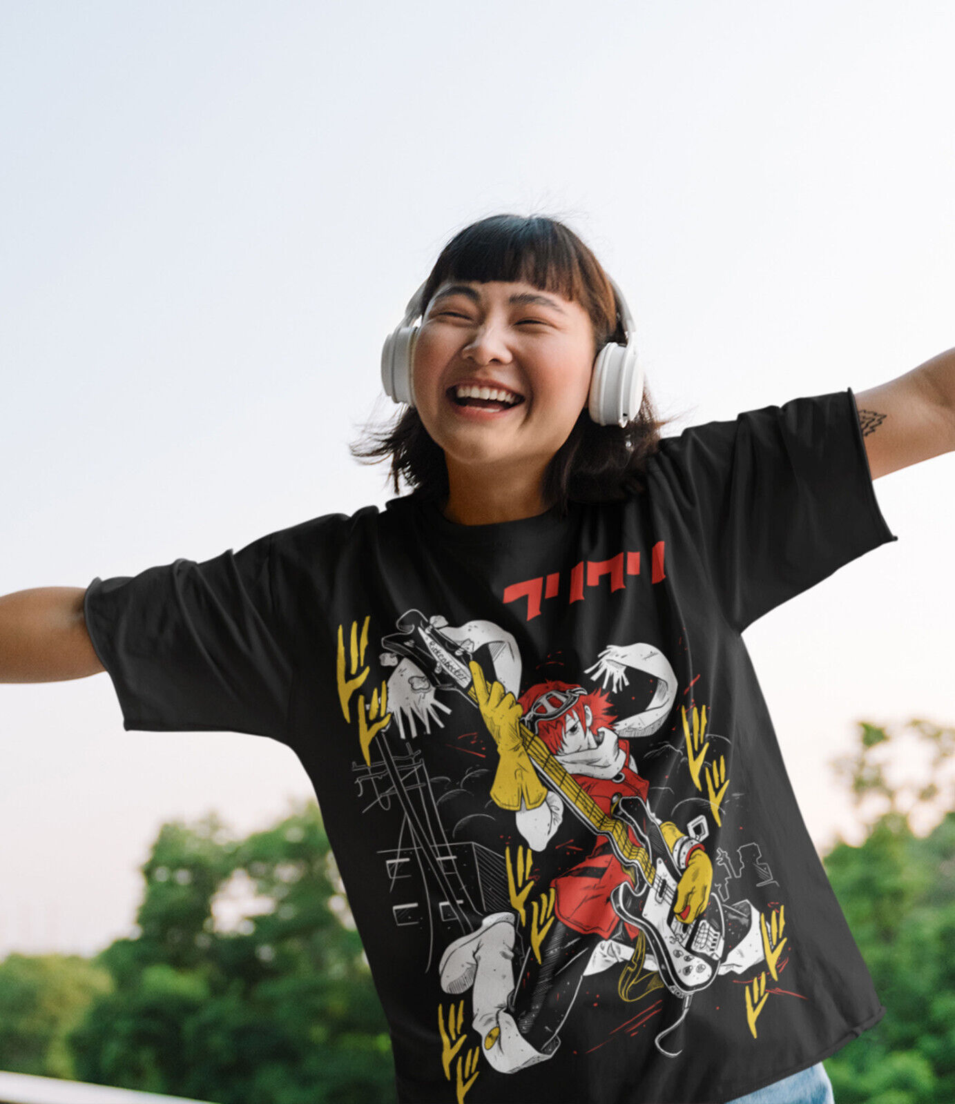 FLCL Haruko Fooly Cooly T-Shirt Anime Haruko T-Shirt FLCL Haruko Fooly Cooly T-Shirt Anime Haruko T-Shirt