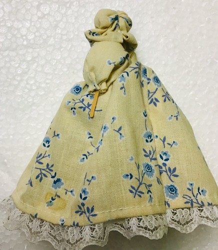 Vintage Southern Belle Clothes Pin Doll With Crinolines and Bonnet