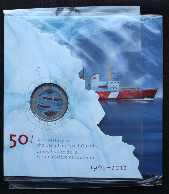 2012 25c 50th Anniversary Of The Canadian Coast Guard Coin