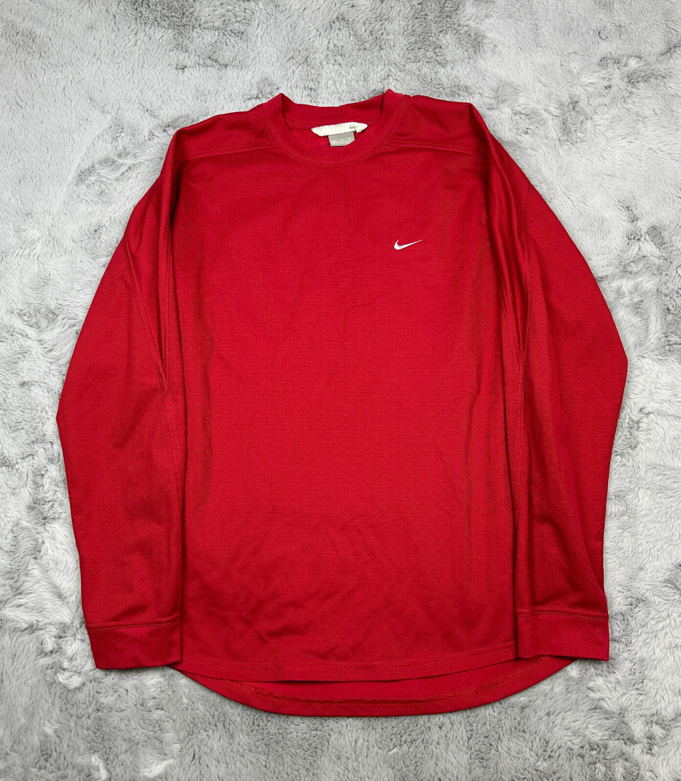 Vintage Nike Shirt Mens Medium Red Silver Tab Mini Swoosh