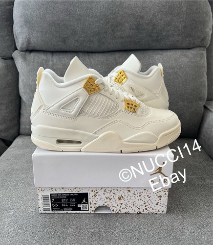 Air Jordan 4 ホワイト/ゴールド 箱付き Air Jordan 4 ホワイト/ゴールド 箱付き