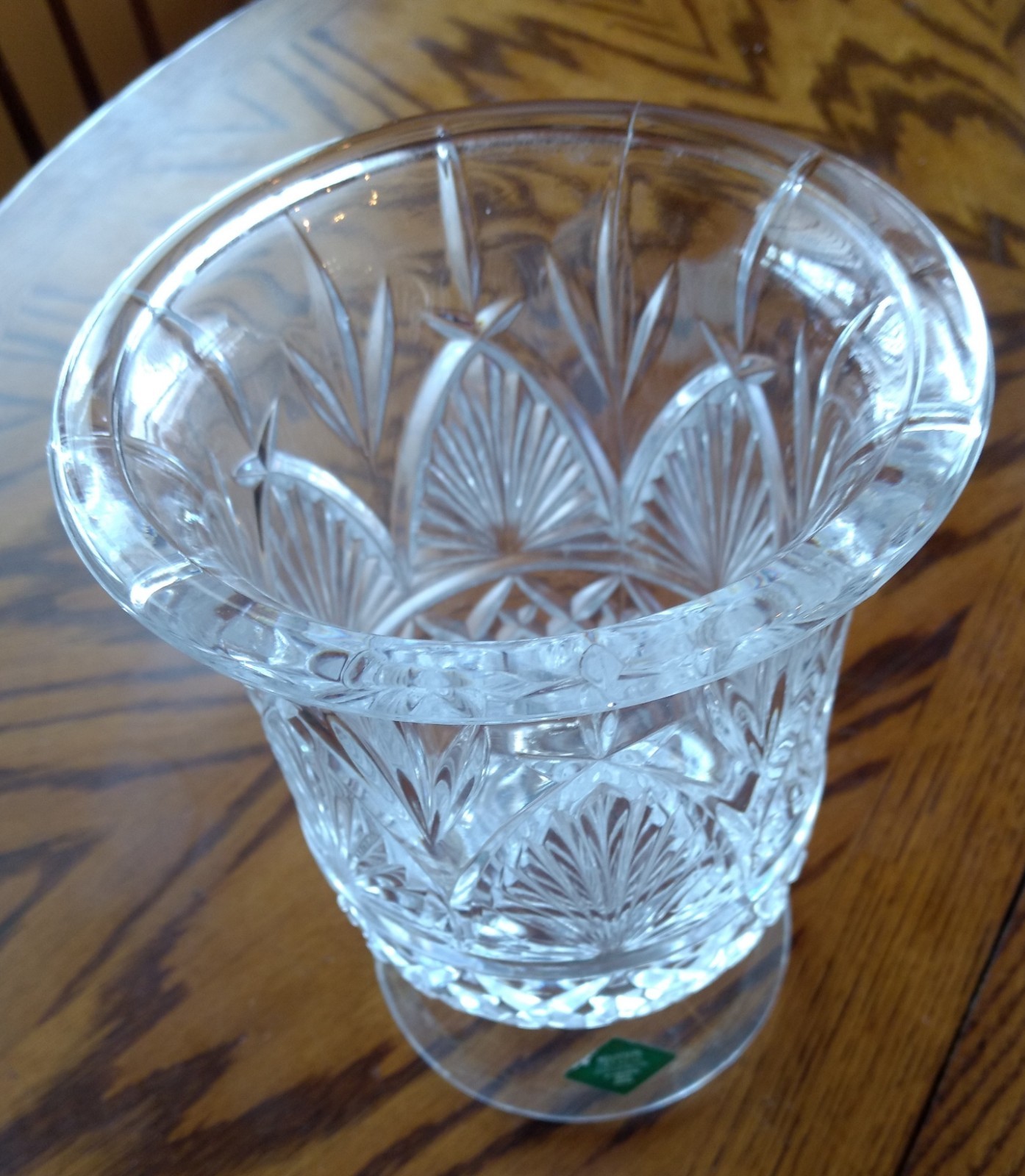 Vintage Shannon Crystal Vase - Ireland - Excellent Condition - 8.75