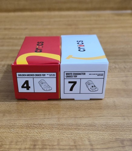 2024 MCDONALD'S CROCS KEYCHAIN TOYS LOT OF 2 - #4 AND 7. BOTH NEW!!