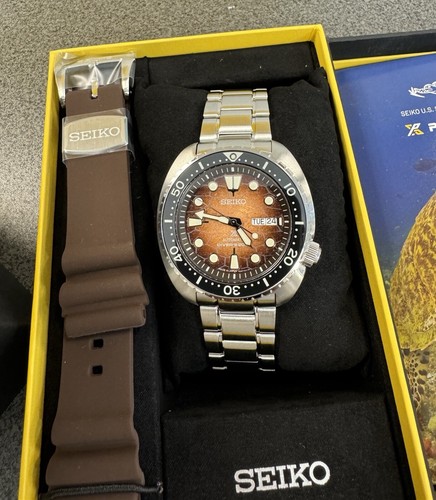 Pre-owned Seiko Automatic Prospex Turtle Divers 200m Special Edition Watch Srph55