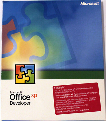 RARITÄT - Microsoft Office XP Developer - Windows - Deutsch