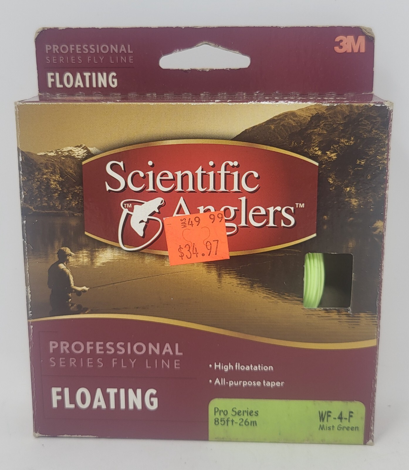 scientific anglers floating pro series wf-4-f 85ft | eBay