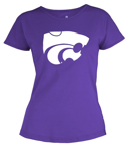 Футболка Outerstuff NCAA Youth Girls Kansas State Wildcats Dolman Primary Tee