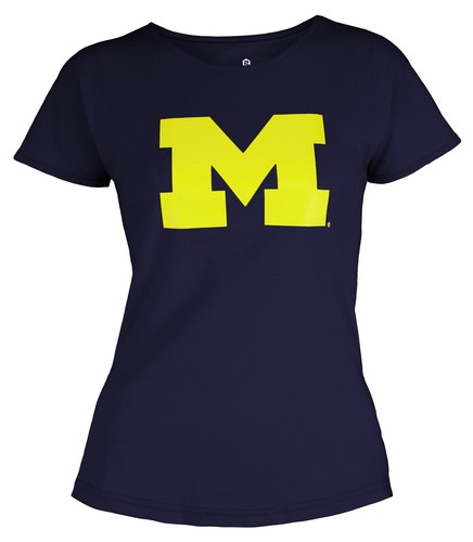 Рубашка с основным логотипом Outerstuff NCAA Youth Girls Michigan Wolverines Dolman
