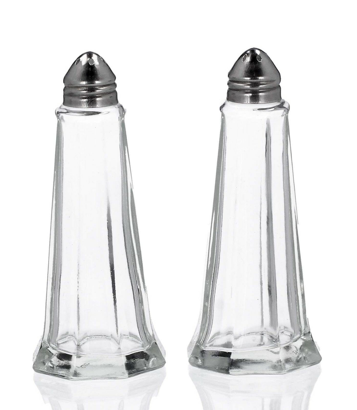 Set 2 Barattolini Barattoli Contenitori Porta Spezie Sale e Pepe Vetro sus