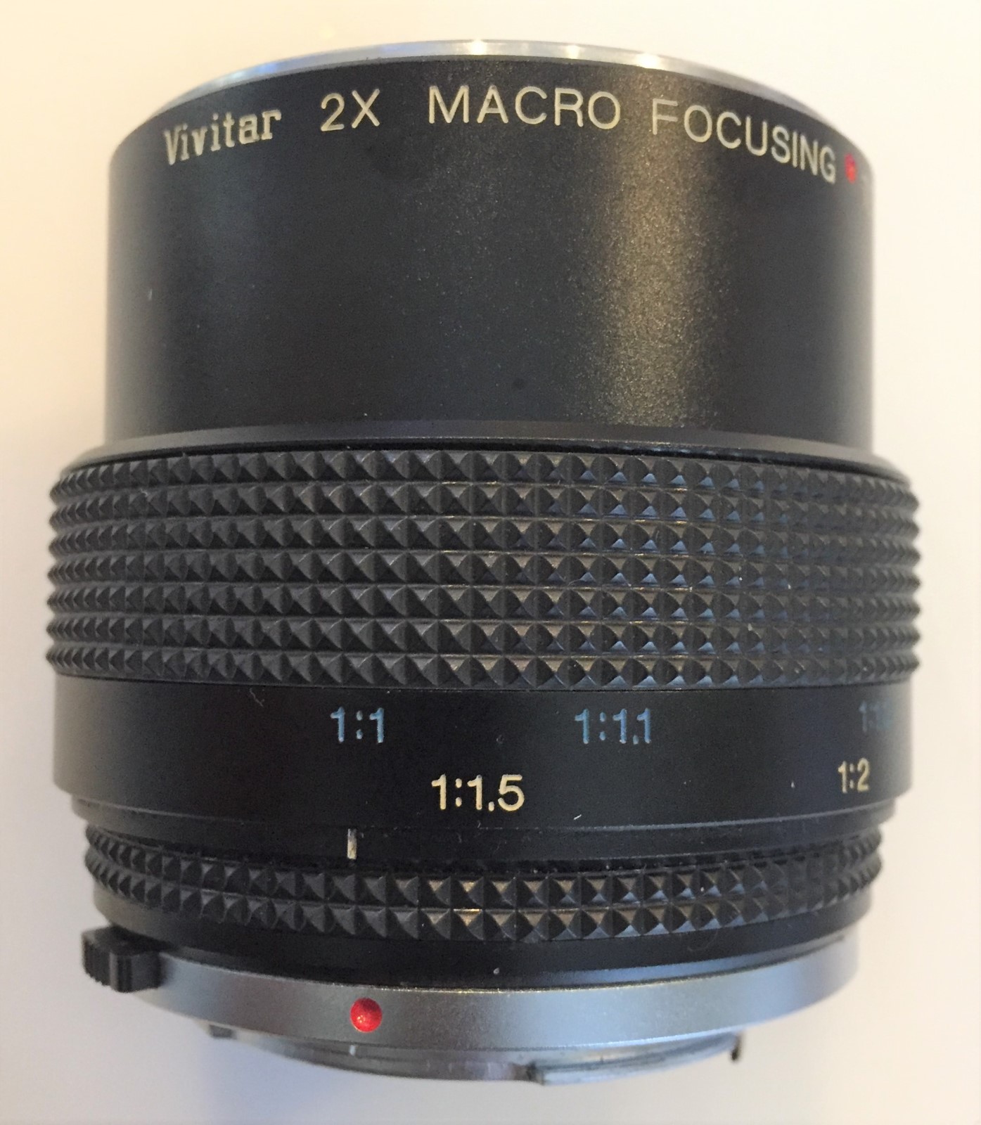 VIVITAR 2X MACRO FOCUSING TELECONVERTER MC FOR OLYMPUS O/OM WITH CASE & MANUAL