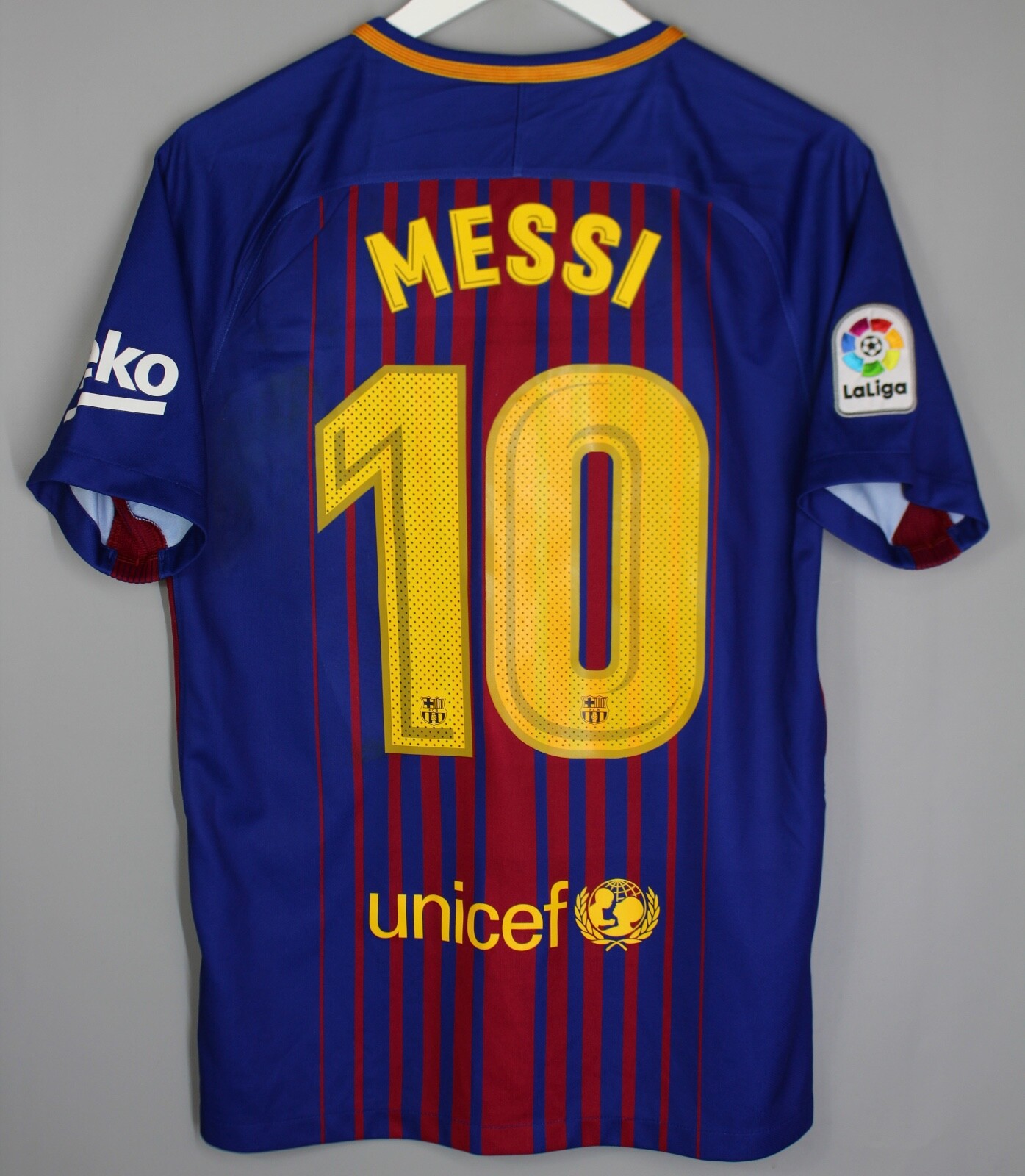 FC Barcelona Messi 10 スーペルコパ シャツ Lionel Leo Messi #10 FC Barcelona Football Shirt M Trikot