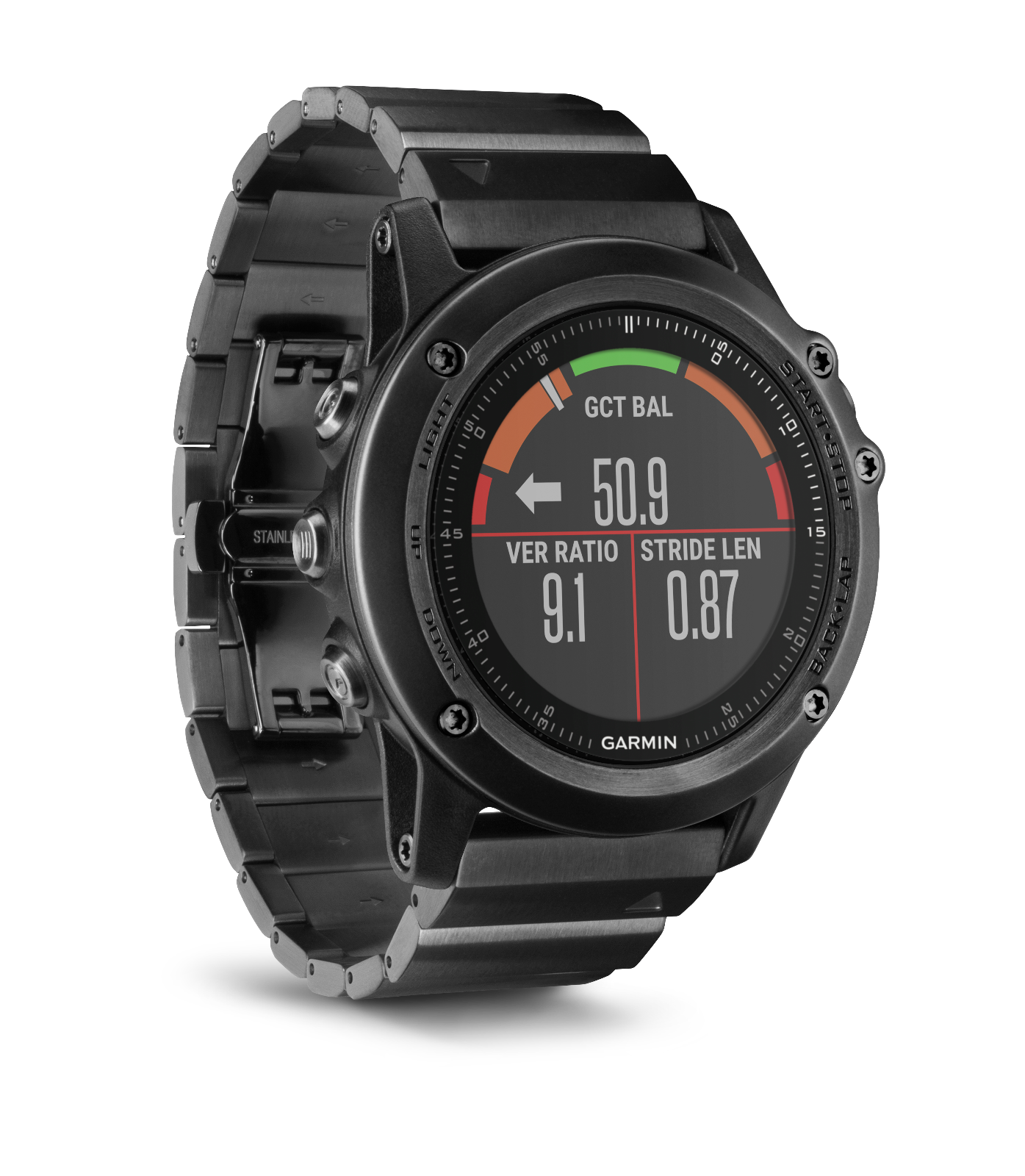 Garmin fenix 3 HR Sapphire GrayGPS Watch w/StainlessSteelBand 010-01338-7C  7