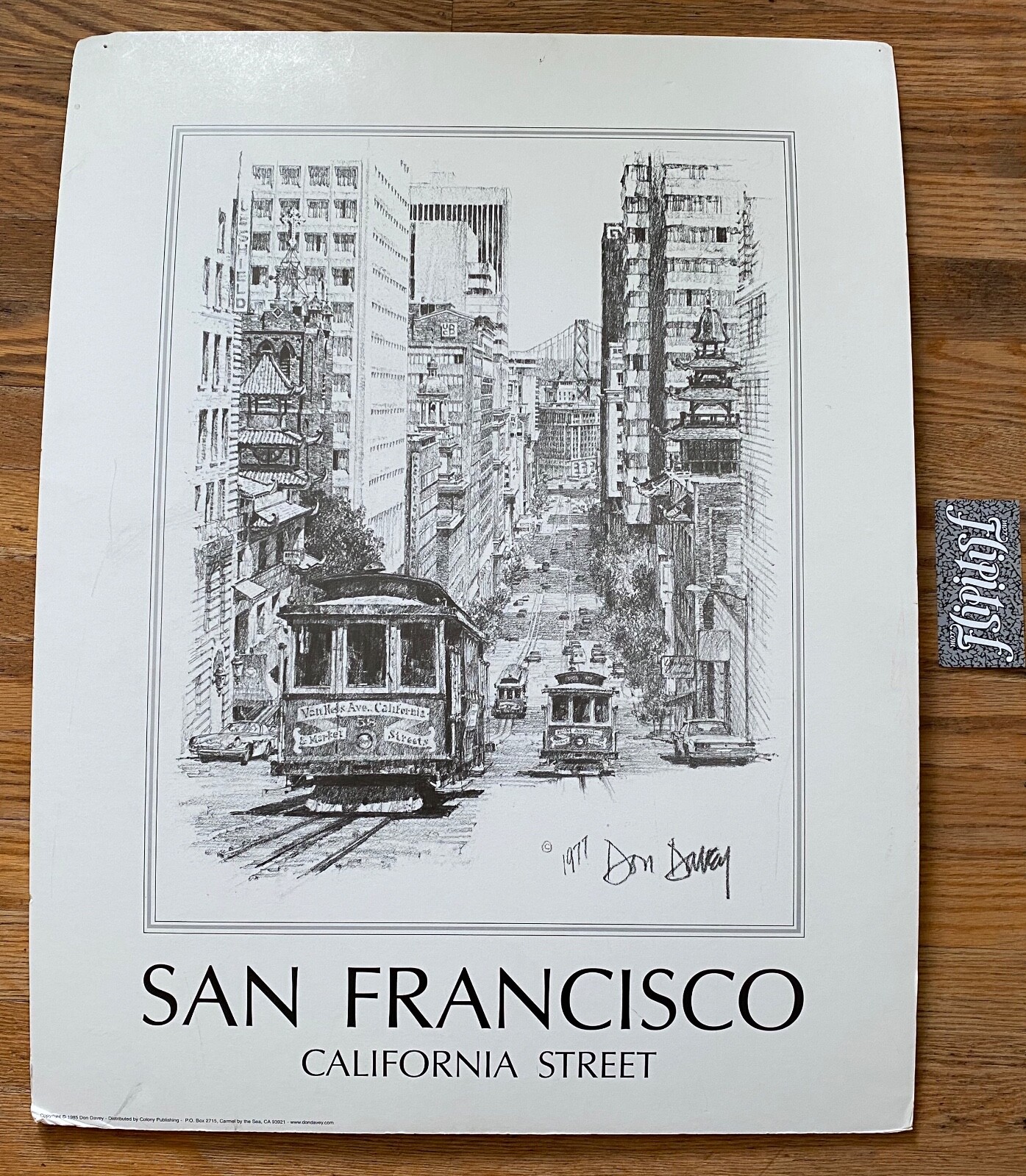 VTG 1985 DON DAVEY SAN FRANCISCO CALIFORNIA STREET 26