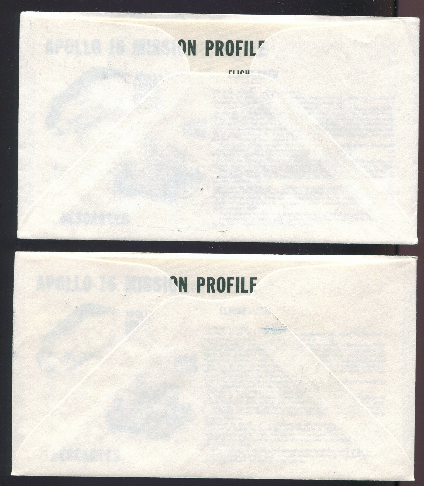 Nice Set of 4 Apollo 16 Moon Landing Covers w/ Patch Cachets & Profiles FD6468