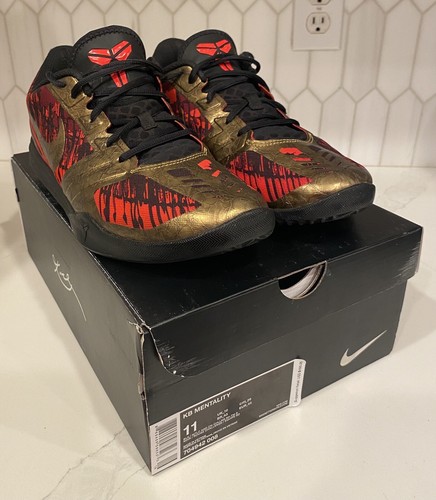 Nike Kobe KB Mentality Red Black Gold Iron Man Size 11 Nike Kobe KB Mentality Red Black Gold Iron Man Size 11
