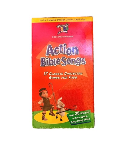 Cedarmont Kids Action Bible Songs VHS-Rare Vintage | eBay