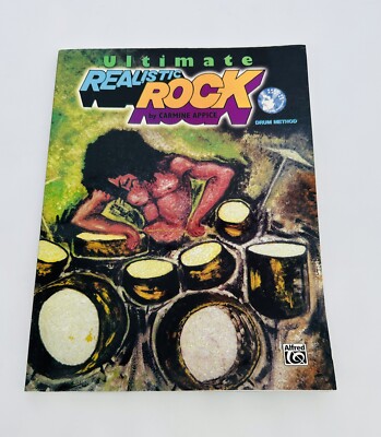 Ultimate Realistic Rock Drum Method Book + 2 CDs + Poster by Carmine Appic