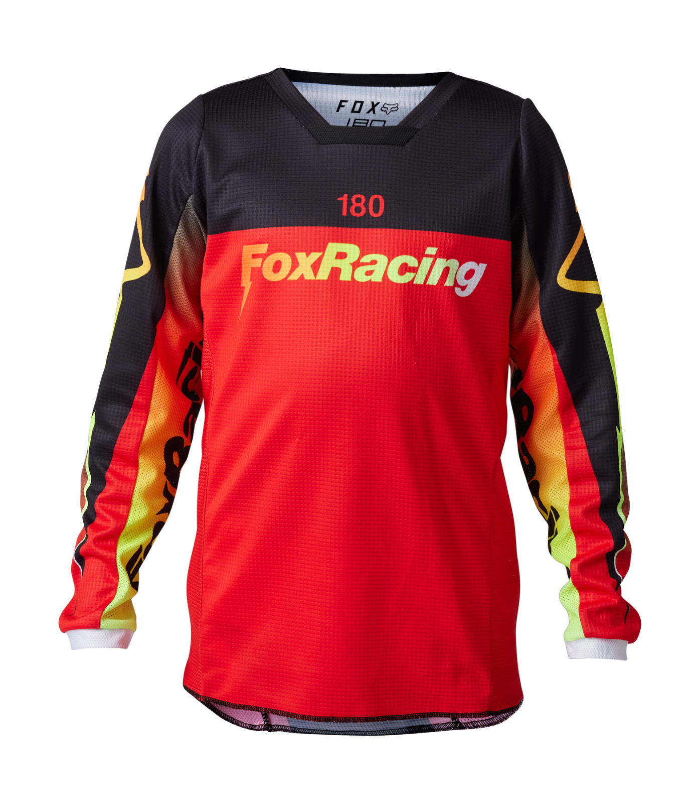 New Fox Racing Youth 180 Statk Jersey, Flo Red, Medium New Fox Racing Youth 180 Statk Jersey, Flo Red, Medium