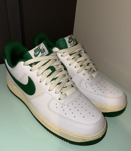 nike air force 1 lv8 trainers black silver white pine green silver