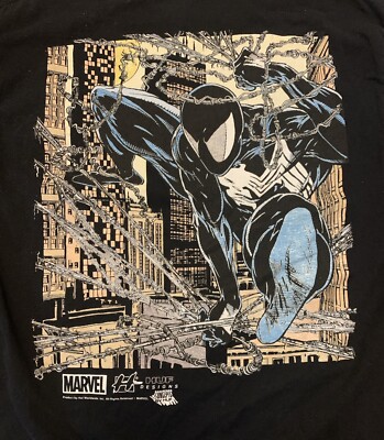 Marvel Black Spider-Man Huf Size L T Shirt